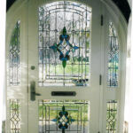 Stained glass transom windows in Plano TX