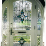 Stained glass transom windows in Plano TX